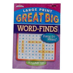 Kappa Large Print Great Bid Word Finds Search Game Book Vol 121 New